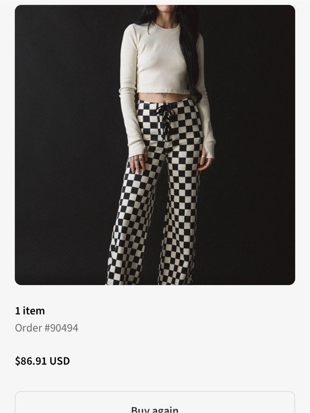 Hell Babes Checker lounge pants